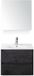 BES LED Dante Badmeubelset 60 cm - Black Oak - Keramische Wastafel Wit Enjoy met Spiegelkast