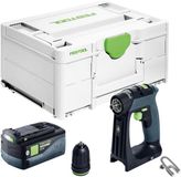 Festool CXS 18-Basic accuboormachine 18 V 40 Nm borstelloos + 1x accu 5,0 Ah + Systainer - zonder oplader