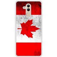 Drapeau Canada Bedrukt siliconen hoesje compatibel met Mate 20 Lite