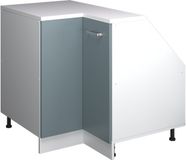 Vicco Rion Kast voor schuine wand Hoekkast – 75.6 x 81.6 cm met 1 deur, kastromp 60 cm diepte Blauw-grijs
