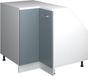 Vicco Rion Kast voor schuine wand Hoekkast – 75.6 x 81.6 cm met 1 deur, kastromp 60 cm diepte Blauw-grijs