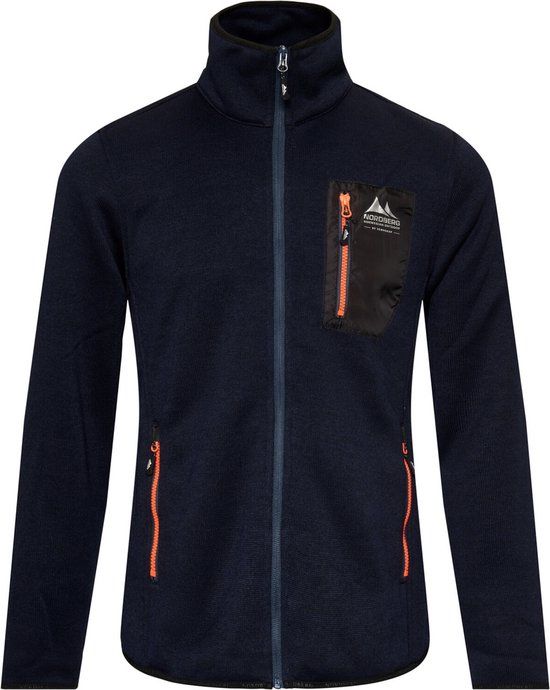 Nordberg Noa - Outdoor Fleecevest Heren - Navy/Donkerblauw Melange - Maat 4XL