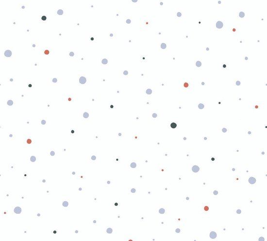 A.S. Création Little Love Stippen Behang - Grijs Wit Rood - Kinderkamer