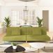 Maison Exclusive Canapé-lit, 2 places, avec 2 coussins, tissu vert