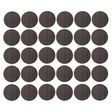 30 Wengé 30 x Zelfklevende Schroefdoppen - 20 mm Diameter - Houtkleurig
