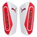 PUMA Protège-Tibias Ultra Light Chaussettes The Arrival - Blanc/Ultra Red, pointure X-Small