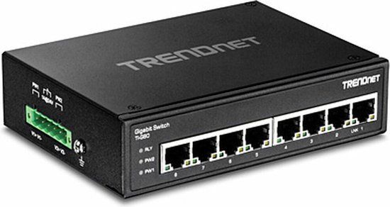 TRENDnet TI-G80 Switch - Zwart