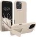 kwmobile back cover voor smartphone - geschikt voor Apple iPhone 16 Pro - 1x beschermhoesje van kunststof - In crème