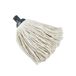 Homéa, Mop katoen, 190 g, franjes, 22 cm, ecru