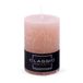DONAU HOME Stompkaarsen, rustieke kaars, poederroze, 1 stuks, 10 x Ø 7 cm, ongeparfumeerd, voor decoratie in de woonkamer, badkamer, 49 uur brandduur, decoratieve kaarsen, waskaars, Nordic Ambiance