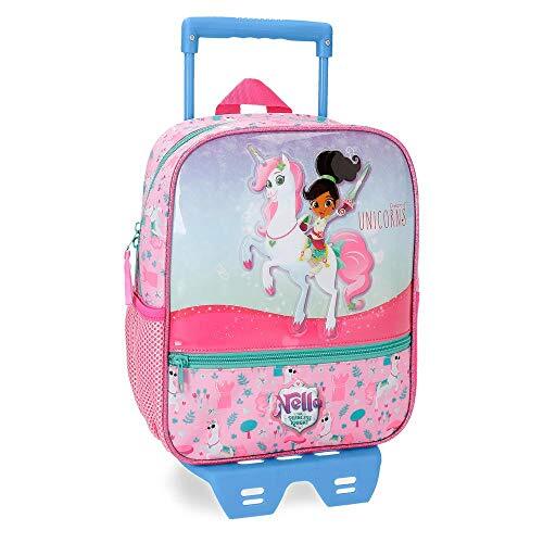 Nella Dreams of Unicorns voorschoolrugzak met wagen, meerkleurig, 23 x 28 x 10 cm, polyester 6,44 l