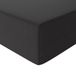 Amazon Basics Hoeslaken, microvezel, king size, zwart, 150 x 200 x 30 cm