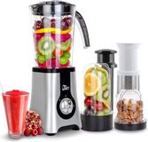 Uten Blender Smoothiemaker Multifunctionele blender Sap Vlees Ice Crusher Elektrische roestvrijstalen smoothiemixer met fles (220 W, 22000 tpm)