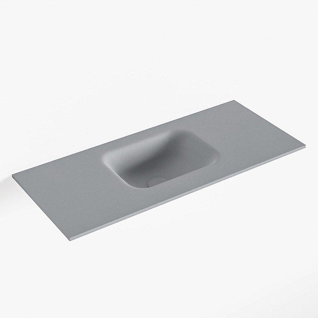 Mondiaz Mondiaz LEX Fontein - 70x30x0.9cm - wasbak midden - zonder kraangaten - voor toiletmeubel - Solid surface - Plata F51110Plata