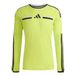 adidas heren Referee 26 Jersey Long Sleeve Shirt, team semi sol yellow/black, XS