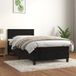 Maison Exclusive - Sommier à lattes de lit avec matelas Noir 100x200 cm Velours