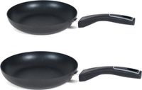 San Ignacio Koekenpannen set Gusto met anti-aanbak laag dia 26 en 28 cm - Zwart