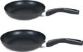 San Ignacio Koekenpannen set Gusto met anti-aanbak laag dia 26 en 28 cm - Zwart
