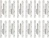 Alberts 865450 uithangbaar scharnier, type Parijs | links of rechts | elektrolytisch blau verzinkt | 140 x 55 mm | Set van 12