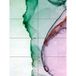 Artery8 Abstracte verf met groen roze XL Giant Panel Poster (8 Secties)