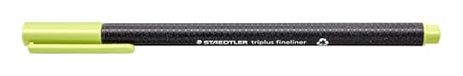 Triplus Staedtler triplus 334 0,3 mm fijne Liner Superfijne puntenpen - Lime Green (Pack van 10)