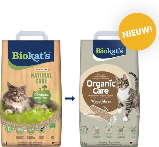 Biokat's Natural Care - Kattenbakvulling - 30 L - Klontvormend - Zonder geur