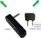Adaptateur audio pour avion sans marque - Partage audio d'avion - Compatible avec adaptateur d'avion AirPods