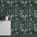 Papier peint panoramique - Motif fleurs tropicales - 130 cm x 81 cm