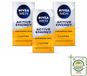 NIVEA MEN Active Energy Crème pour le visage avec caféine - 3 x 50 ml