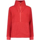CMP Dames sweatshirt met halve rits Rood XS