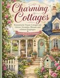 Charming Cottages: Romantische Traum-Cottages mit Gärten, Veranden, Blumen und schönen Eingängen – Ausmalbuch für Erwachsene