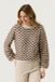 Garcia Femme Pull Uni Marron Manches longues