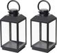 KS Verlichting Newport Set van 2 Windlicht Zwart Small