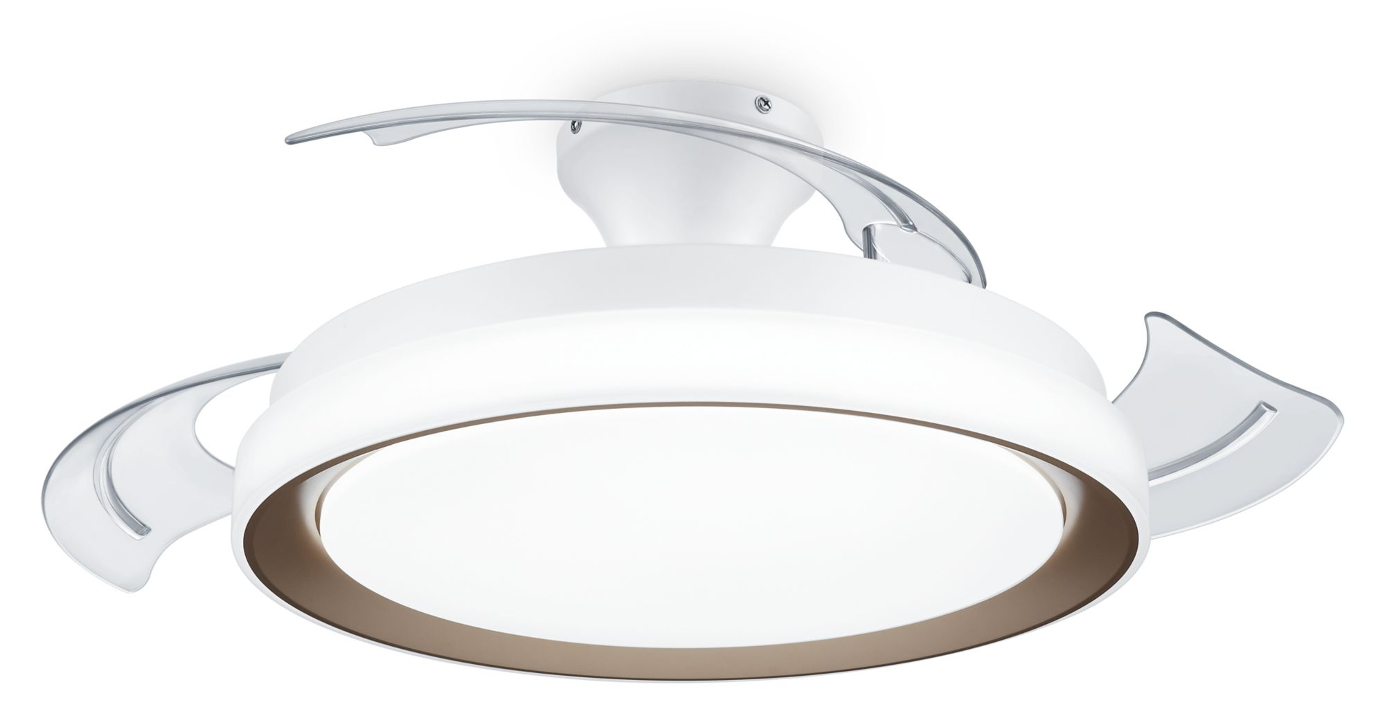 Philips Hue Philips Bliss LED Ceiling Light with Fan - Gold - Round - Bedroom - 4500 lm - 51cm