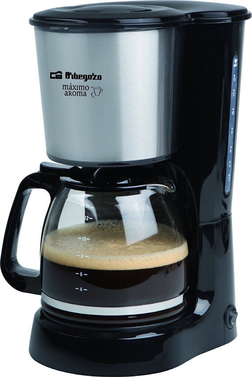 Orbegozo CG 4032 - Filter Koffiezetapparaat - 15 Kopjes - Zwart/RVS