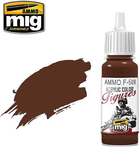 AMMO MIG F508 Brown Base FS-30108 - 10ml Acryl Verf - 8432074005087