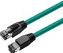Microconnect MC-SFTP8005G netwerkkabel Groen 0,5 m Cat8.1 S/FTP (S-STP)