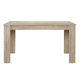 [en.casa] Eettafel Nora 140x90x77 cm eikenkleurig gekalkt