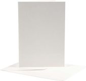 Creativ Company Creotime Kaarten & Enveloppen, afmeting kaart 12,5x17,5 cm, off-white, 10 sets