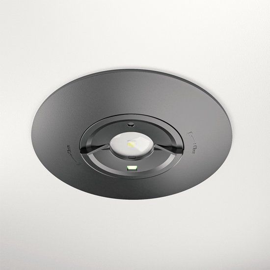HOFTRONIC Parvos LED inbouwspot noodverlichting zwart