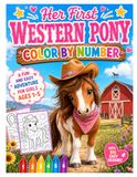 Her First Western Pony Color by Number