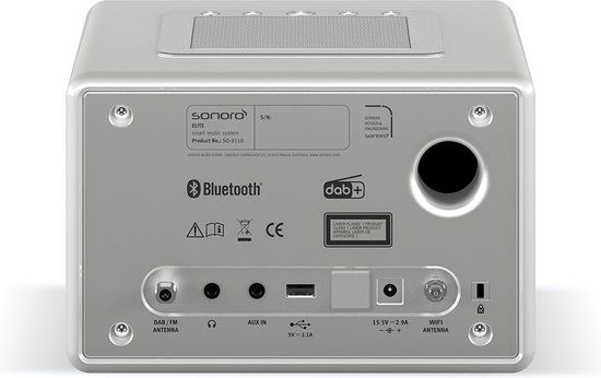 Sonoro Elite X - DAB+ & Internet Radio met CD-Speler - Zilver