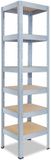 Shelfplaza PRO metalen stellingkast - 230x60x60 cm - verzinkt - 6 planken