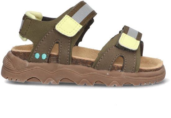 BunniesJR 226046-769 Jongens Platte Sandalen - Groen - Imitatieleer - Klittenband