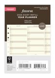 Filofax Pocket jaarspl.cotton cr.(E)2026
