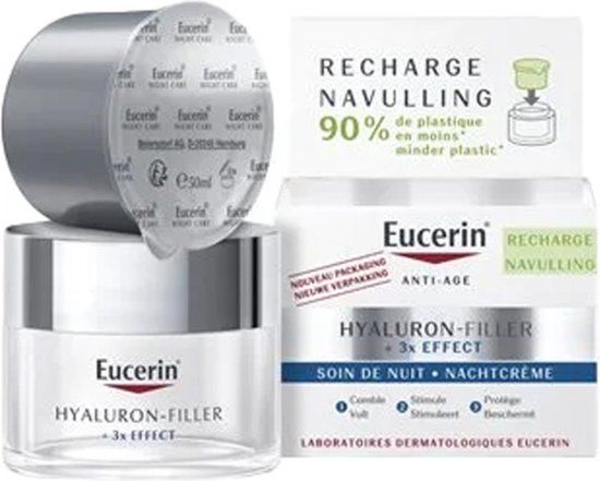 Eucerin Hyaluron-Filler Nachtcrème Navulling 50ml