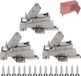 Zenzara Charnière hydraulique amortie SoftClose pour portes d'armoires - Accessoire de quincaillerie de meubles avec kit pour armoires
