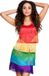 Boland - Jurk Flapper rainbow (M) - Volwassenen - Charleston - 20's - Roaring Twenties