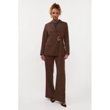 Ydence wide leg broek - bruin