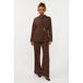 Ydence wide leg broek - bruin